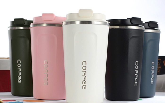 stainless steel coffee mug
